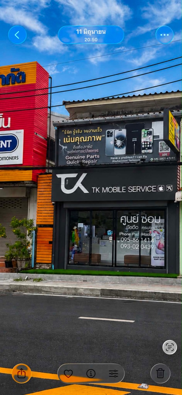 TK Mobile Service storefront on Phrabaramee Road in Patong